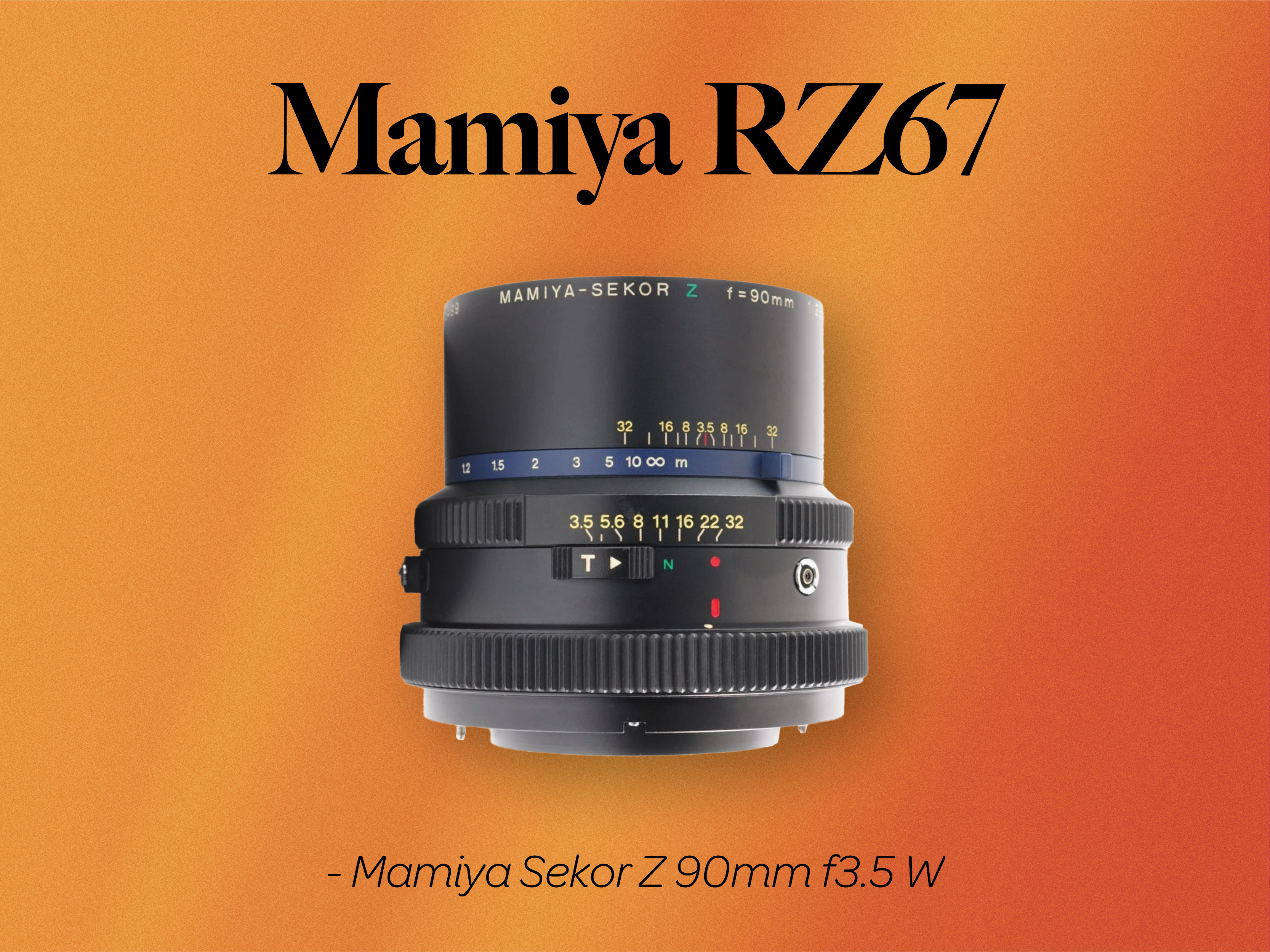 Mamiya sekor z 90mm f3.5 w lens (mamiya rz67 pro ii)