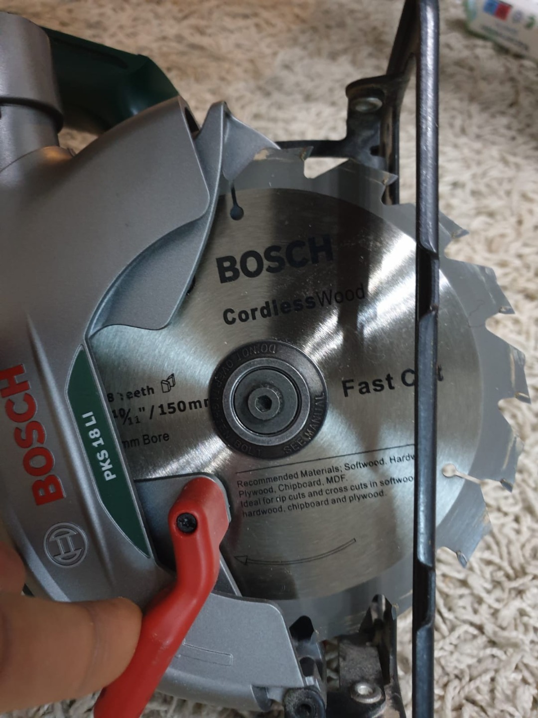 Bosch batteridrevet sirkelsag