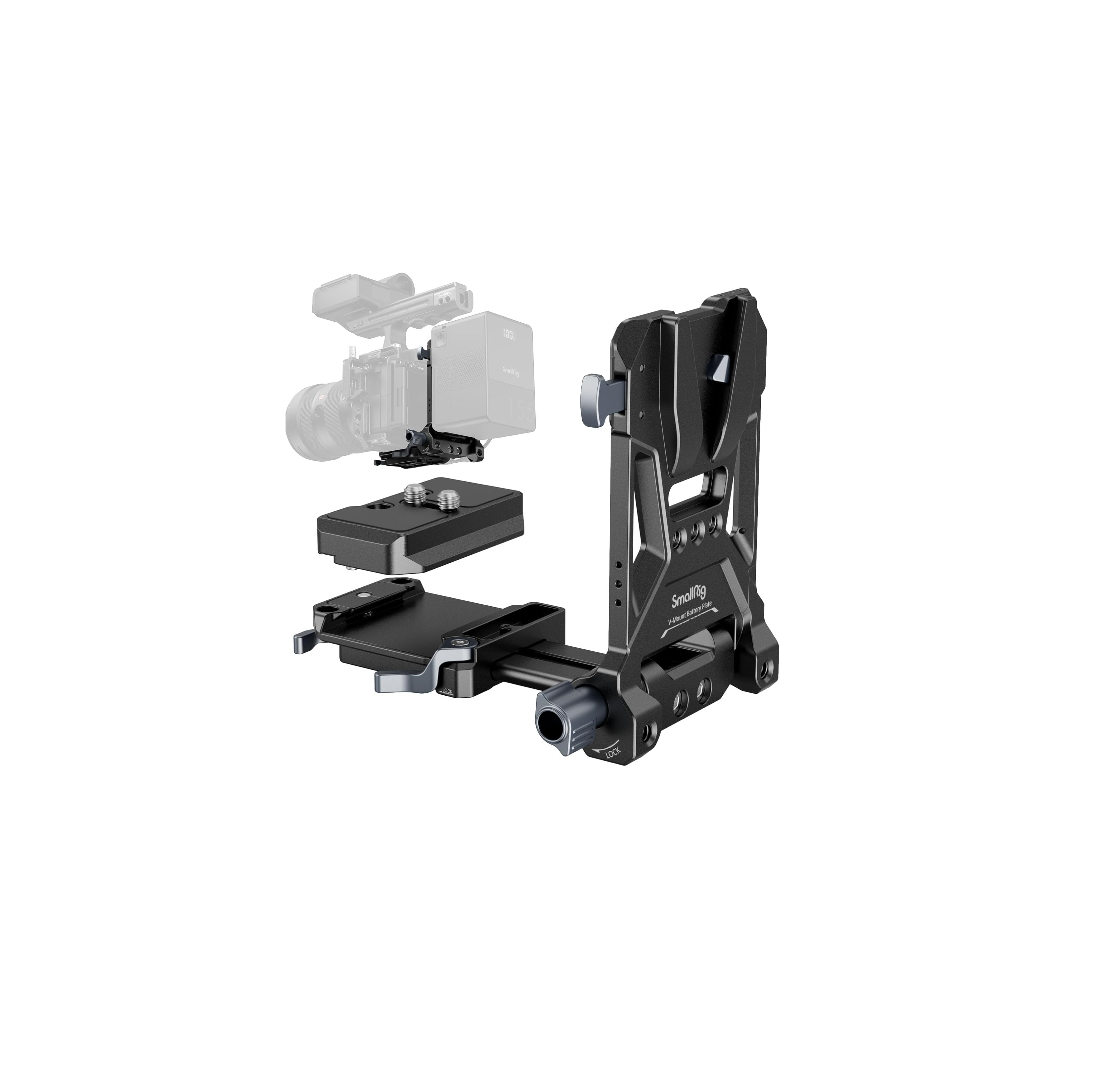 Smallrig v-mount battery plate foldable quick release for arca-swiss -4064b