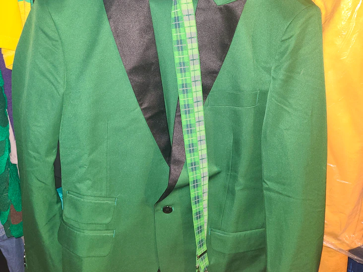 Green suit