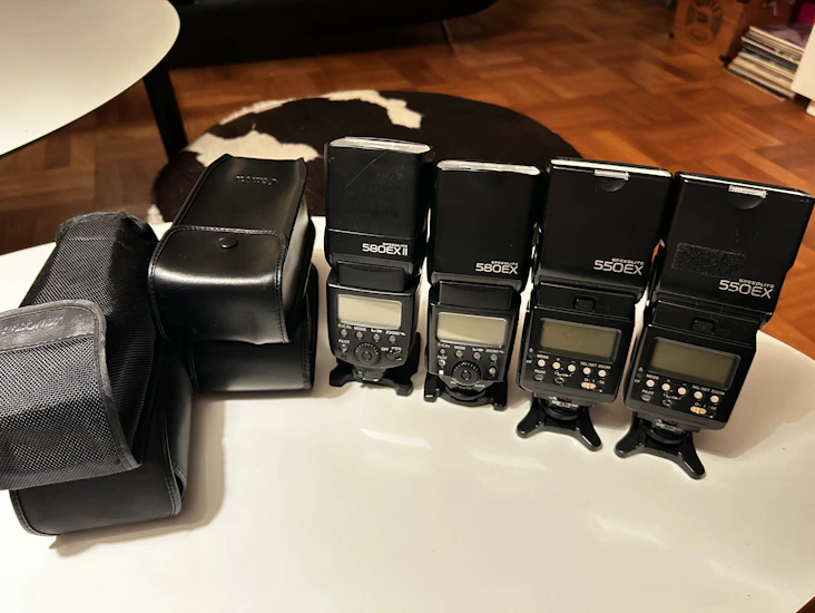 Canon pro blixtar 550ex & 580ex