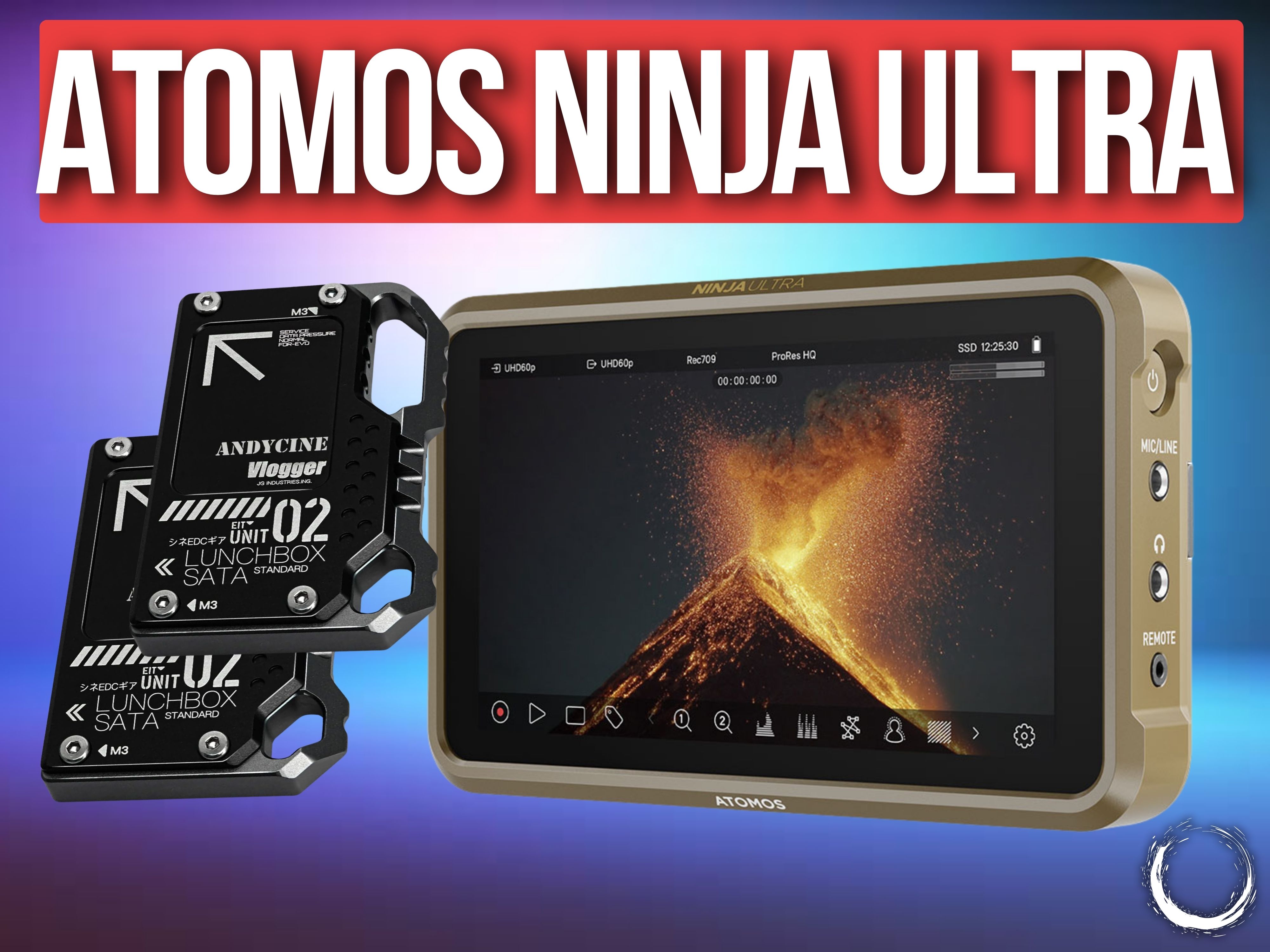 Atomos ninja ultra + 2 tb ssd recording media