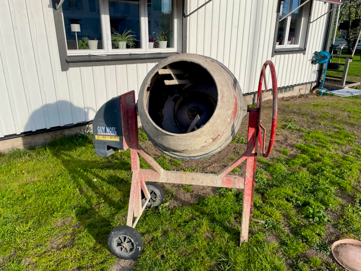 Stor betongblandare