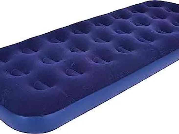 Flocked single air bed