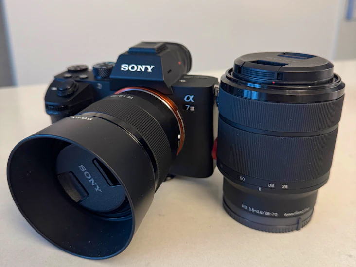 Sony a7iii with 50mm f1.8 and 28-70mm lenses