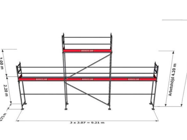 Lättmonterad byggställning