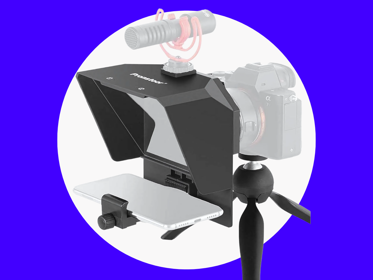 Mini phone teleprompter kit