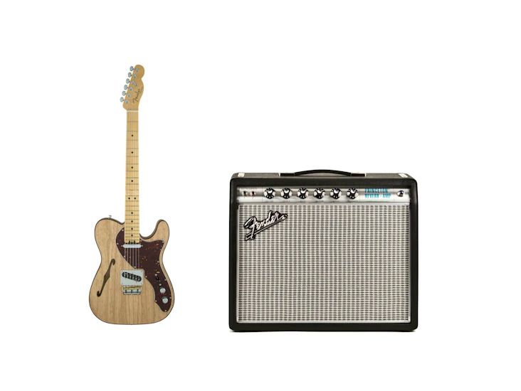 Electric guitar fender telecaster + fender '68 custom princeton reverb