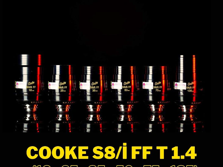 Cooke s8/i ff pl mount 6 piece lens package (18-25-35-50-75-135)