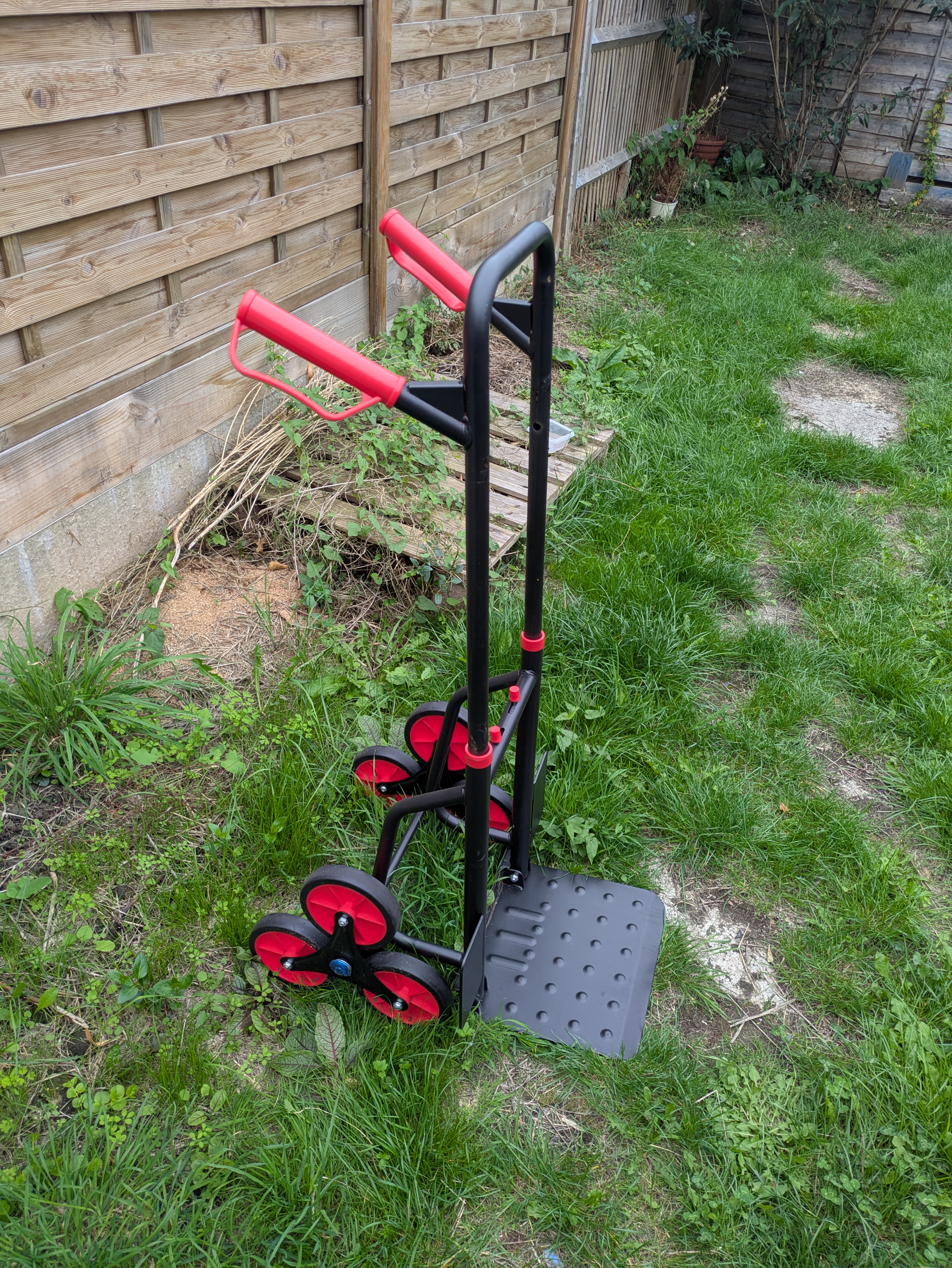 Stair‑climbing trolley – 6‑wheel foldable cart (ideal for moving items upstairs
