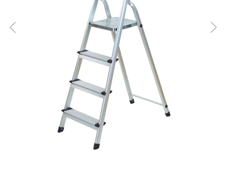 ⭐ aluminiumtrappstege – 4 steg – stabil & lätt ⭐