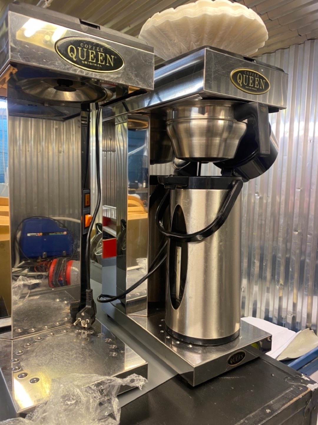 Kaffebryggare med pumptermos