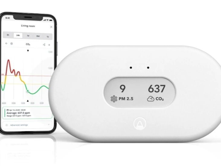 Airthings view plus, radonmåler og luftmåler