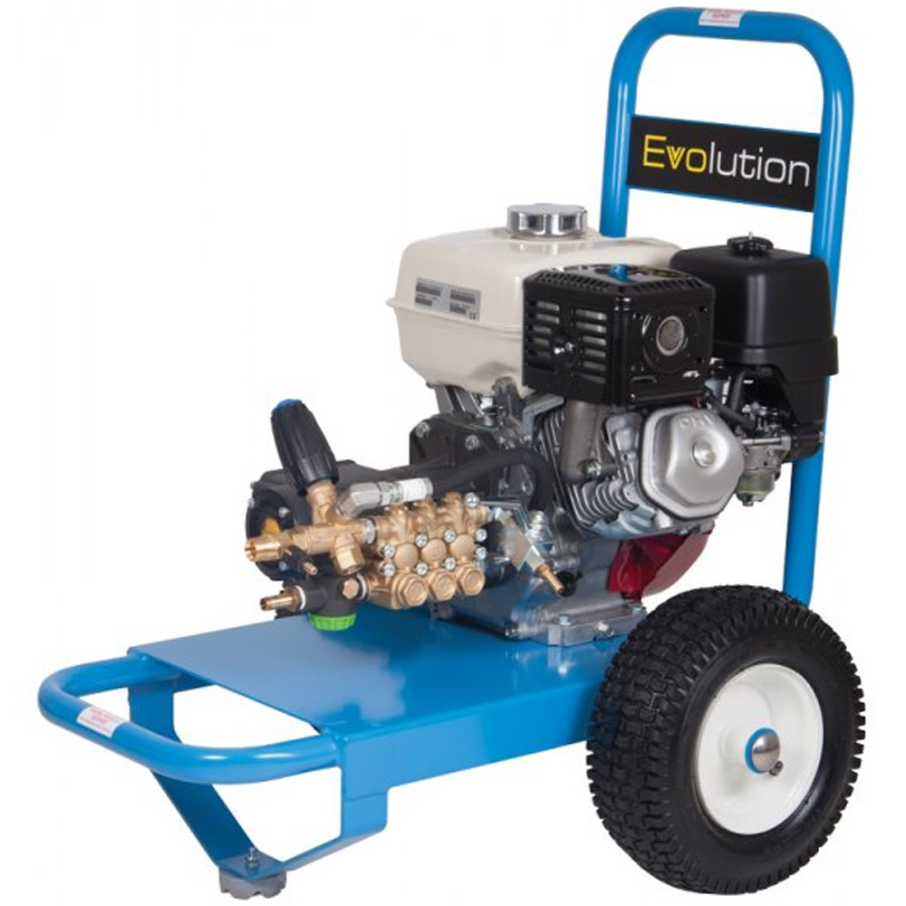 Evolution petrol pressure washer 200 bar - 2900 psi.13 lpm interpump 58 series pump honda gx240 petrol engine