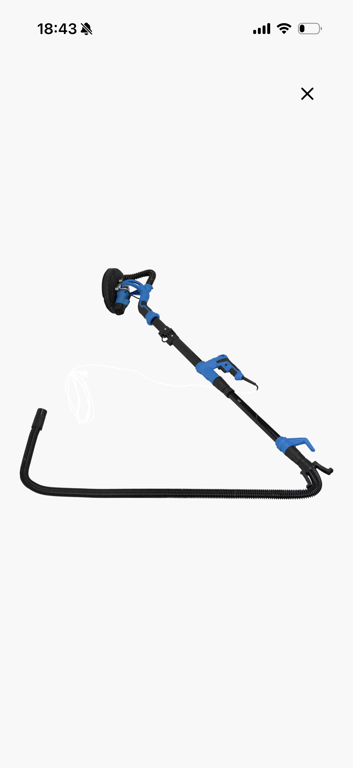 Tak og vegg slipemaskin 
