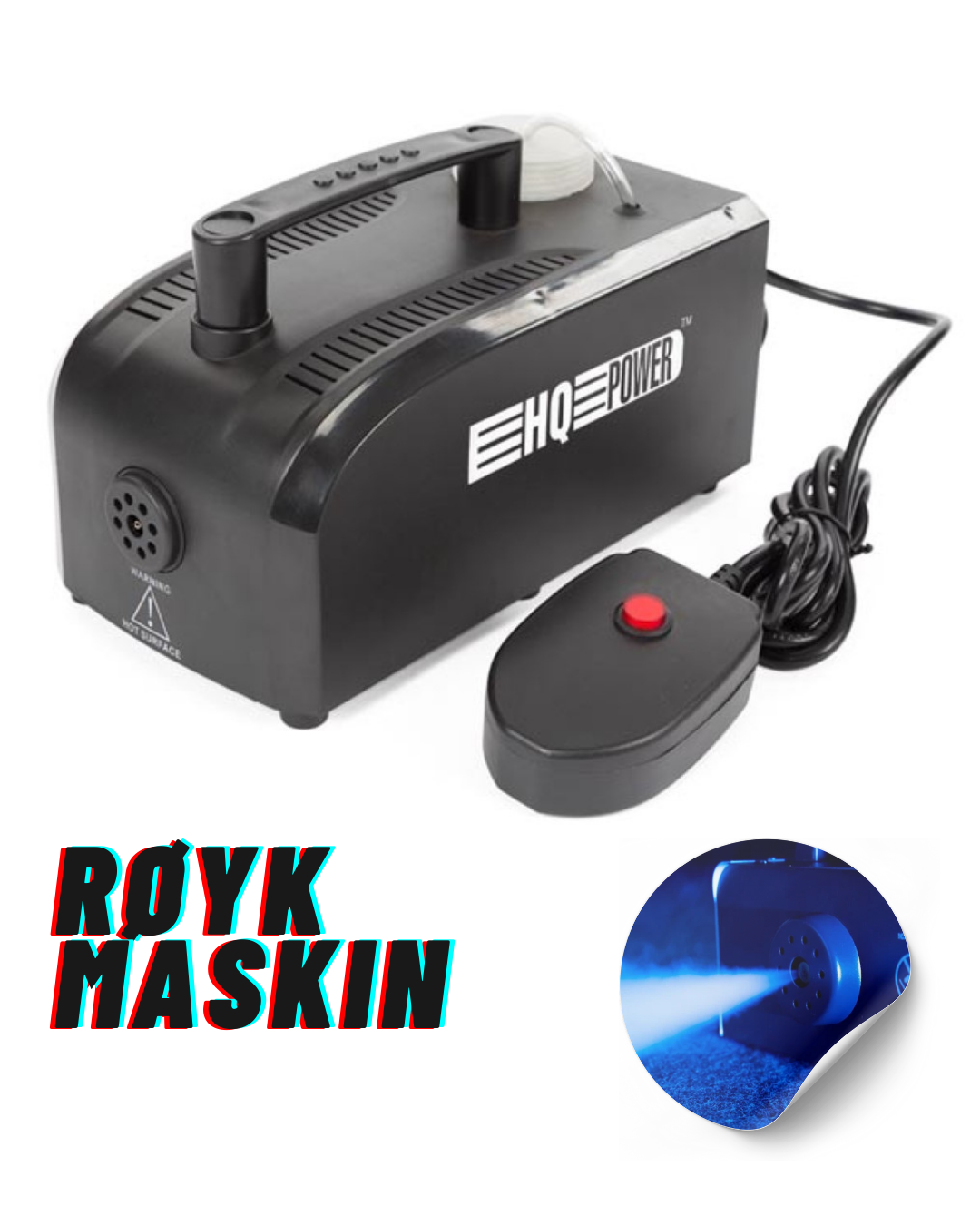 Praktisk røykmaskin – hq power | perfekt for film, fest og bryllup