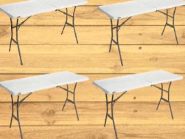 4x lifestyle 6ft foldable tables