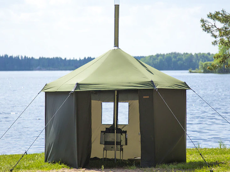 Telttasauna / saunateltta savotta hiisi 4