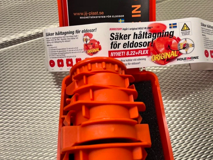 Hole in one - dossökare - håltagning eldosa