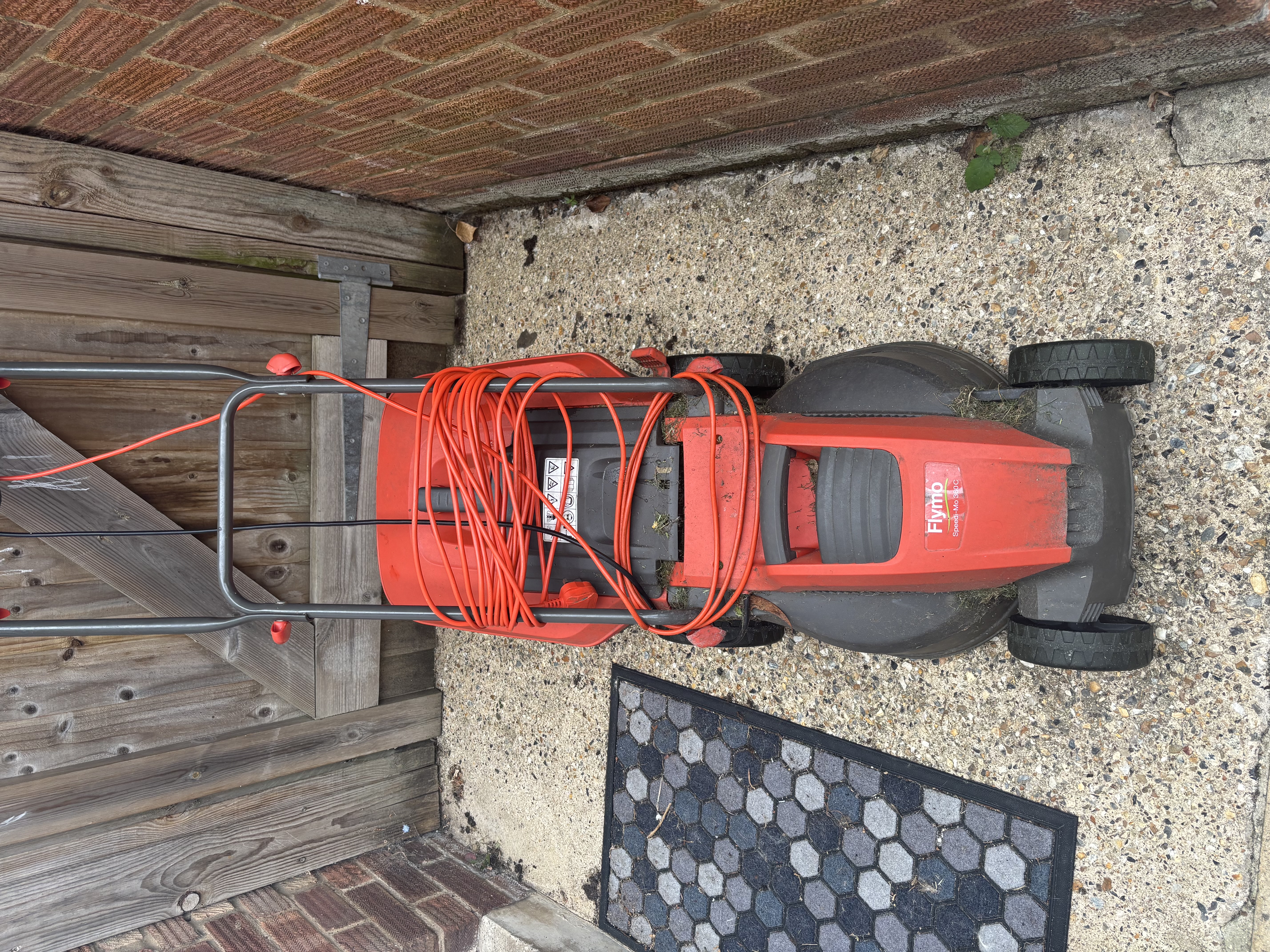 Flymo speedi-mo 360c electric corded lawnmower