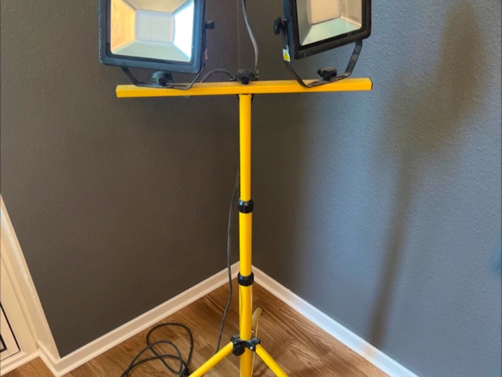 Bygglampa led 2x50w ip65 4000k