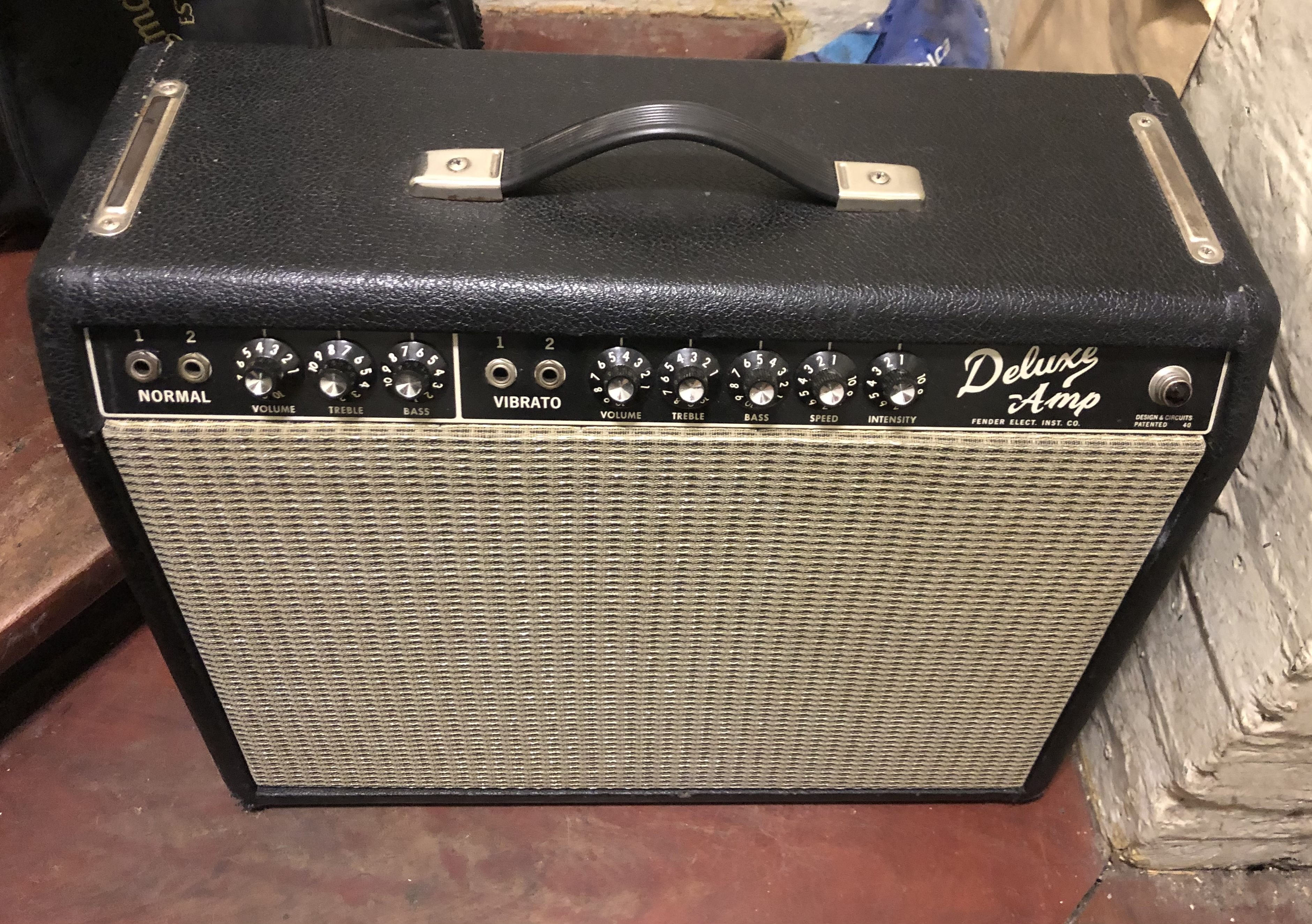 Fender deluxe 1966 blackface original vintage amplifier