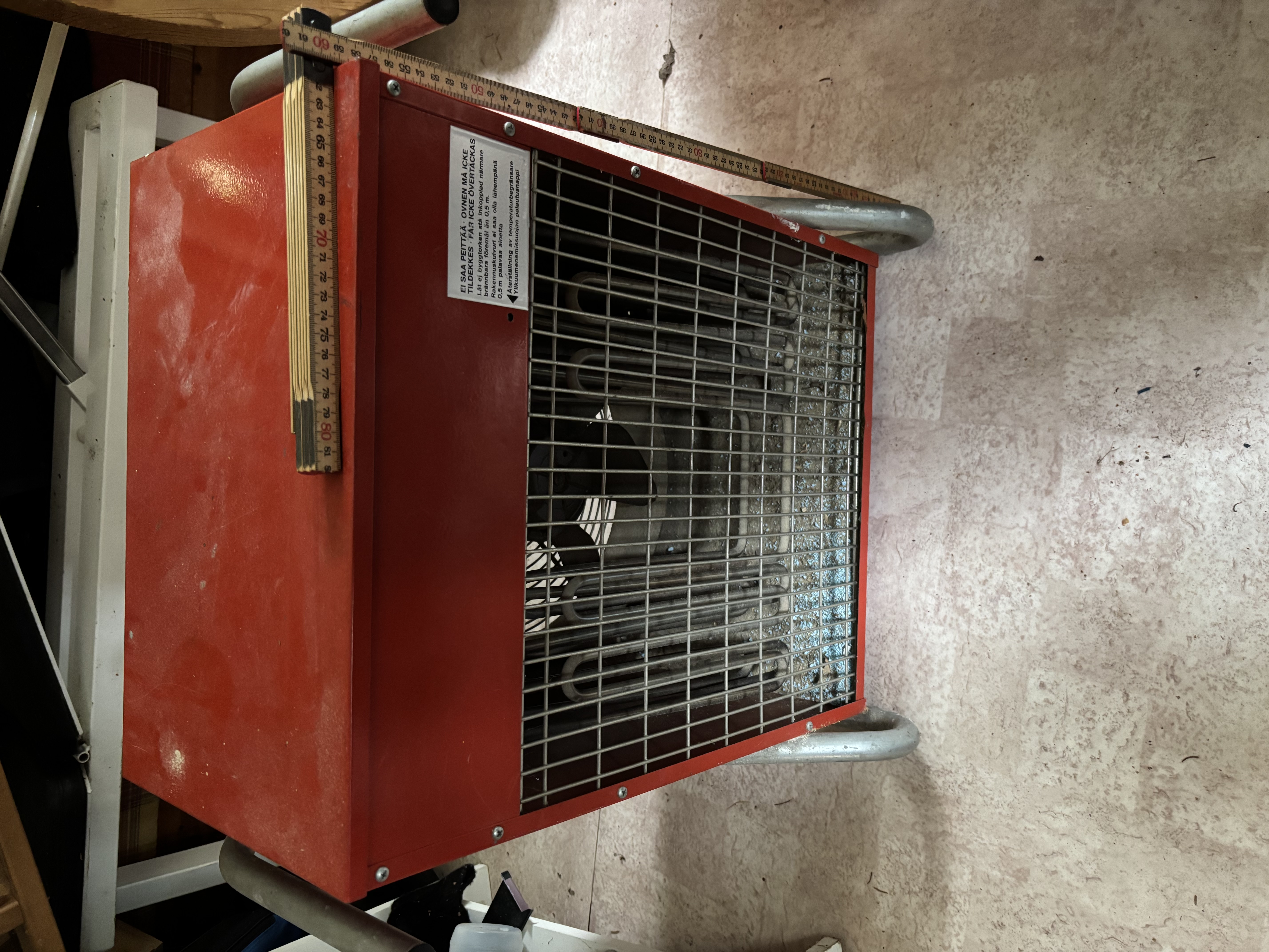 Värmefläkt 10 kw. stor fläkt 3 fas