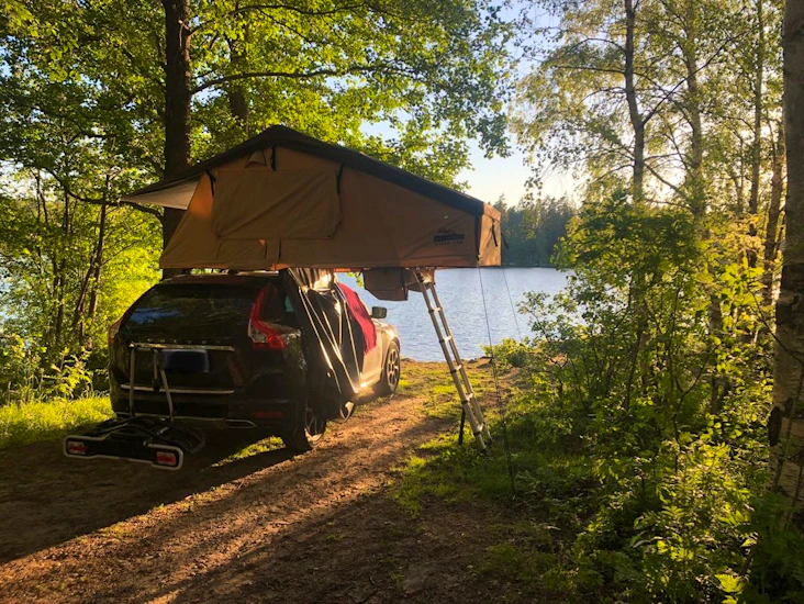 Taktält inkl räcke till bil