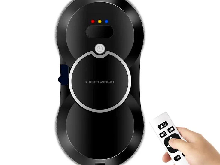 Fönsterputsrobot – självgående rengöring med vattenspray + fjärrkontroll