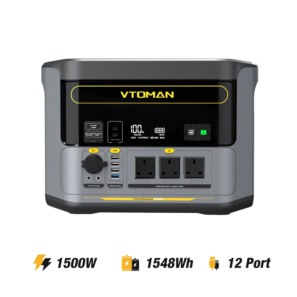 Vtoman flashspeed 1500 portable power station 1548wh 
