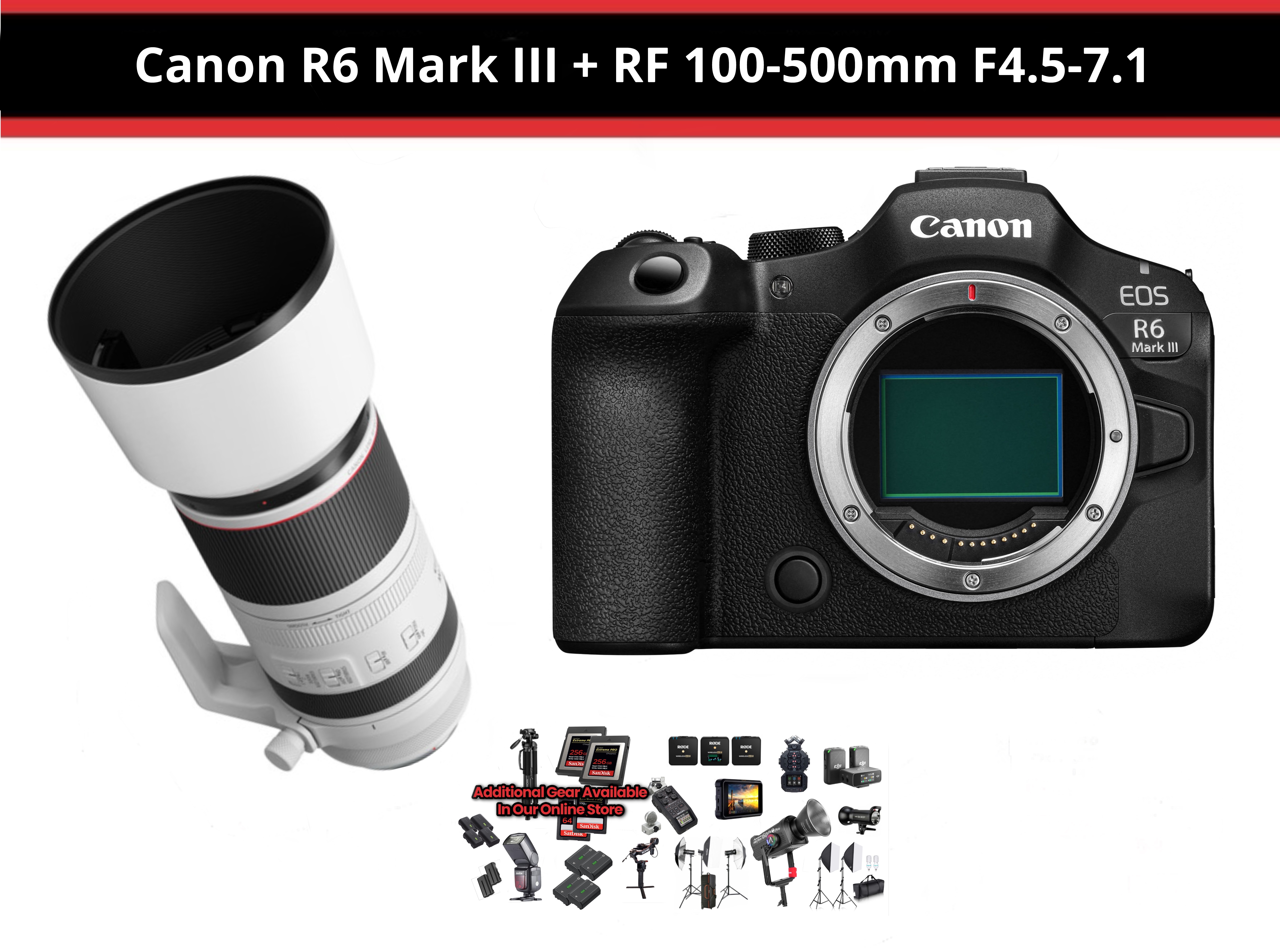 Canon r6 mark iii + rf 100-500mm f4.5-7.1 ( canon eos r6 mark iii - canon r6miii )
