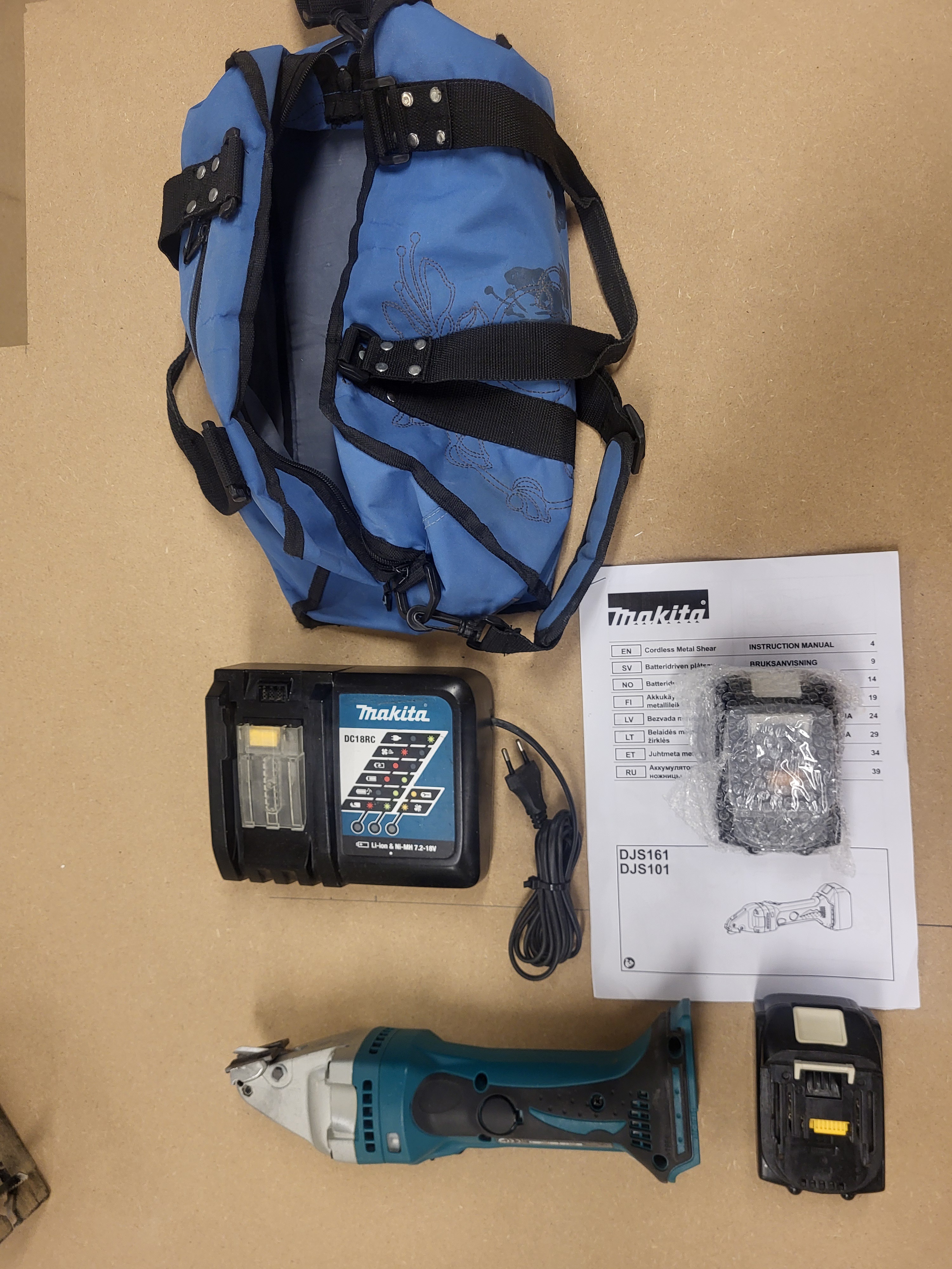 Makita djs161 elektrisk plåtsax