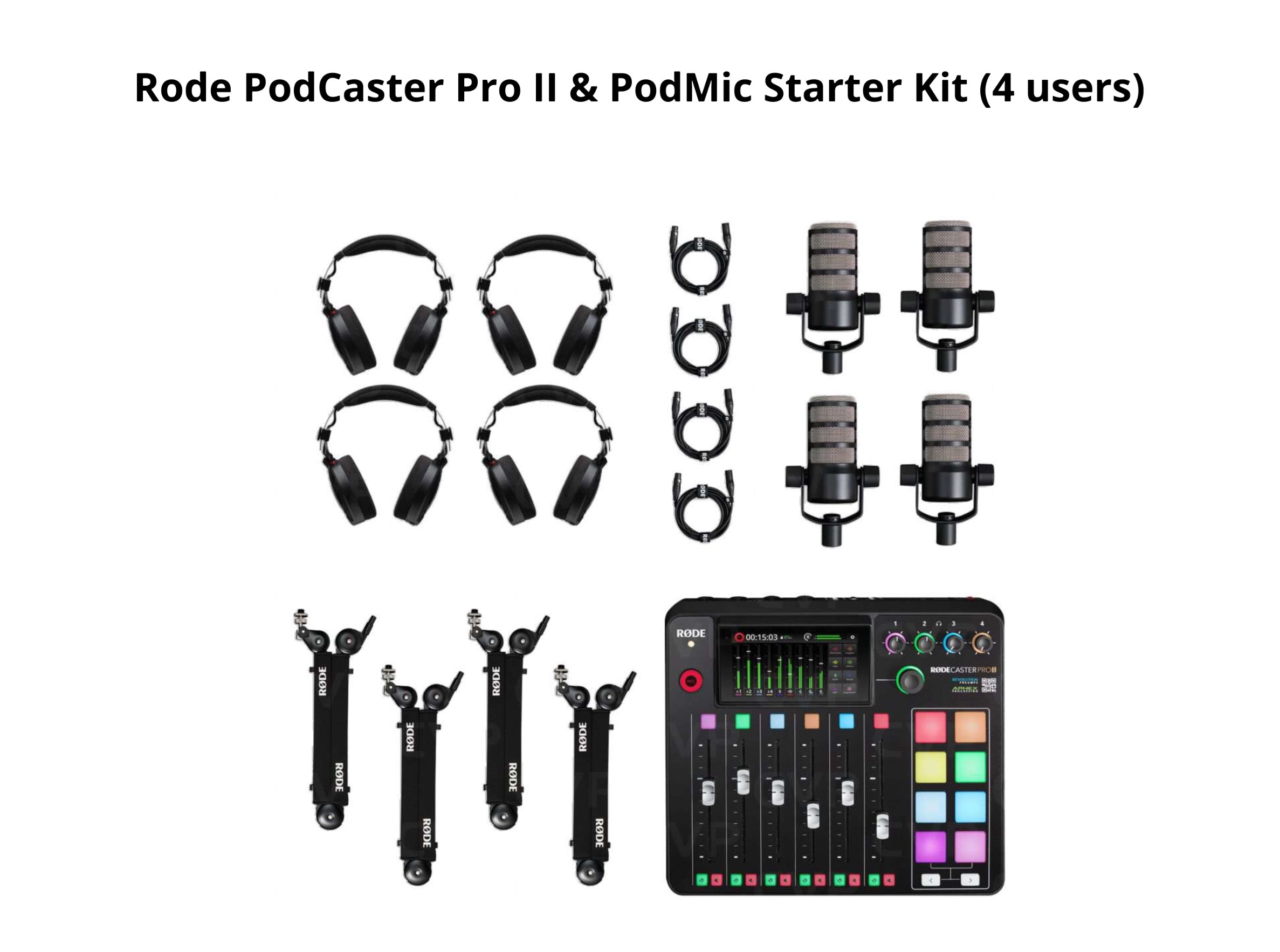 Rode podecaster 2 (4 user podcast set)