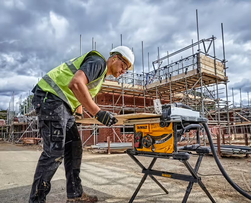 Dewalt dwe7485 klyvesag med stativ til utleie