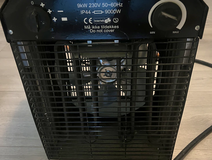 Namron varmevifte 9000w 3-fas