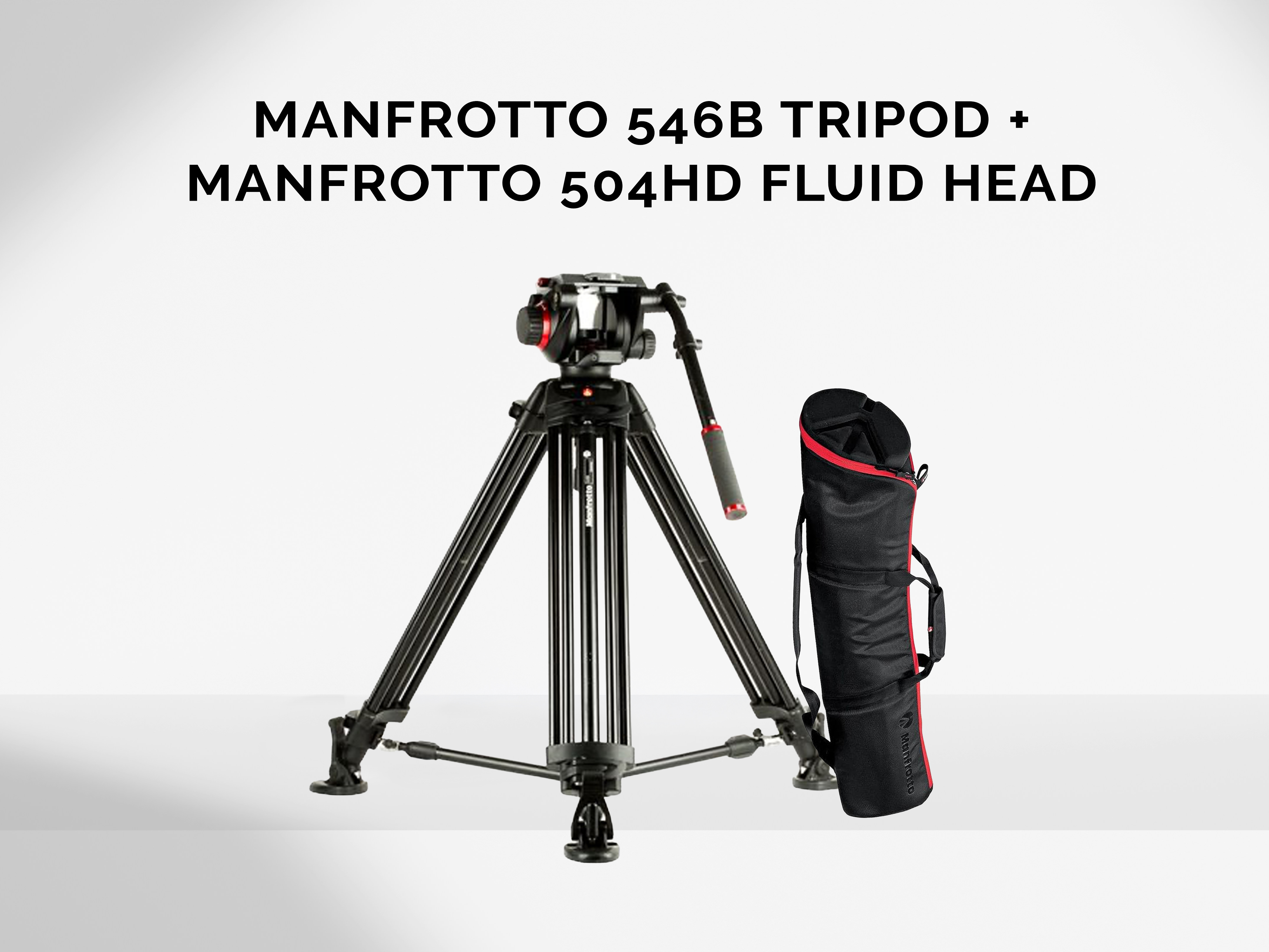 Manfrotto 546b video tripod with 504hd fluid head