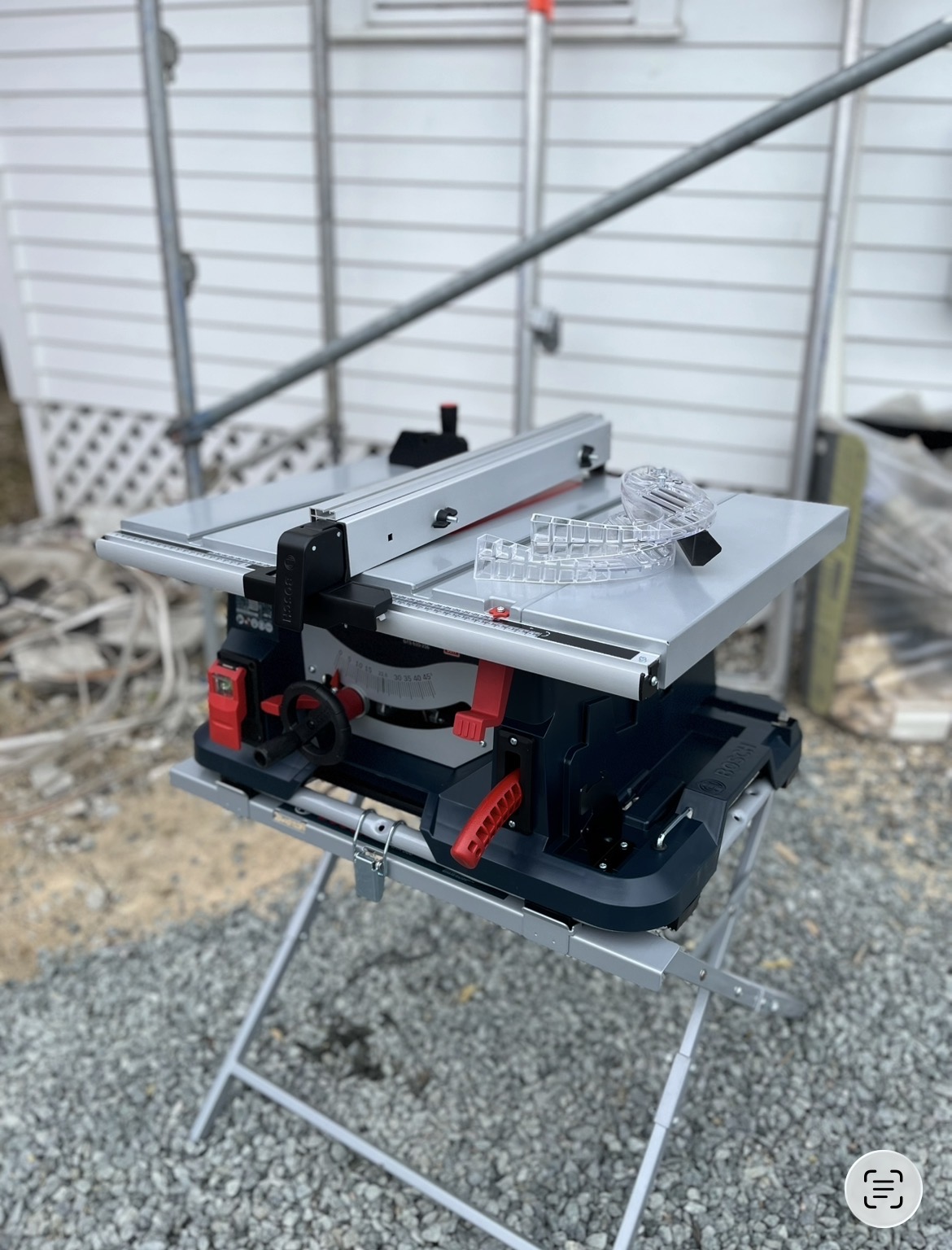 Bosch gts 635 bordsag med 2 forskjellige blad