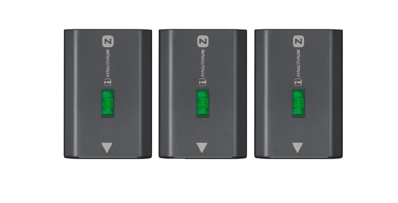 3 x np-fz100  fully compatible sony battery 