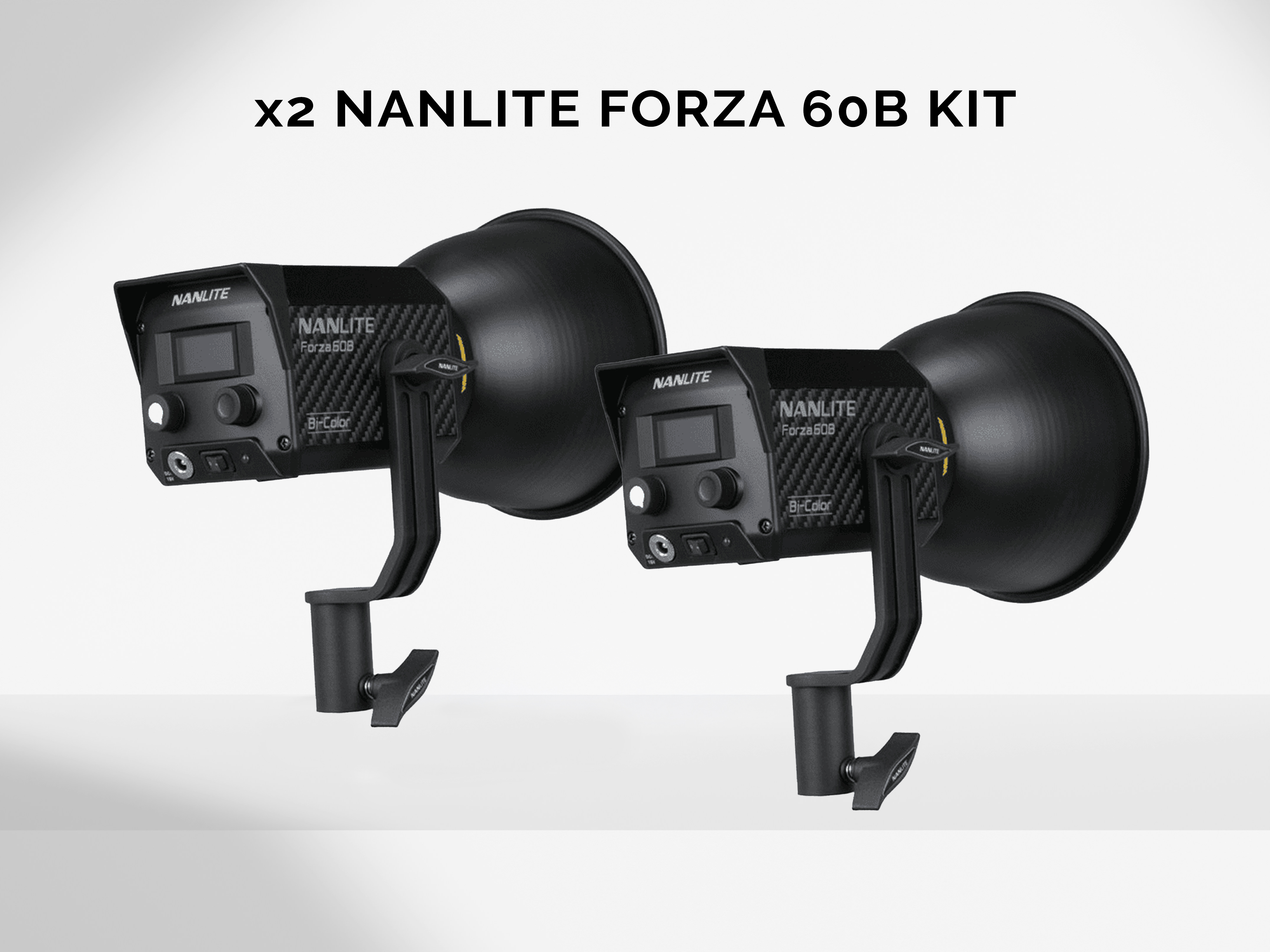 X2 nanlite forza 60b led cob bi-color kit