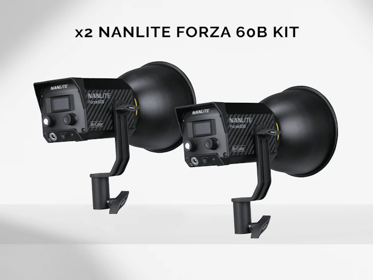 X2 nanlite forza 60b led cob bi-color kit
