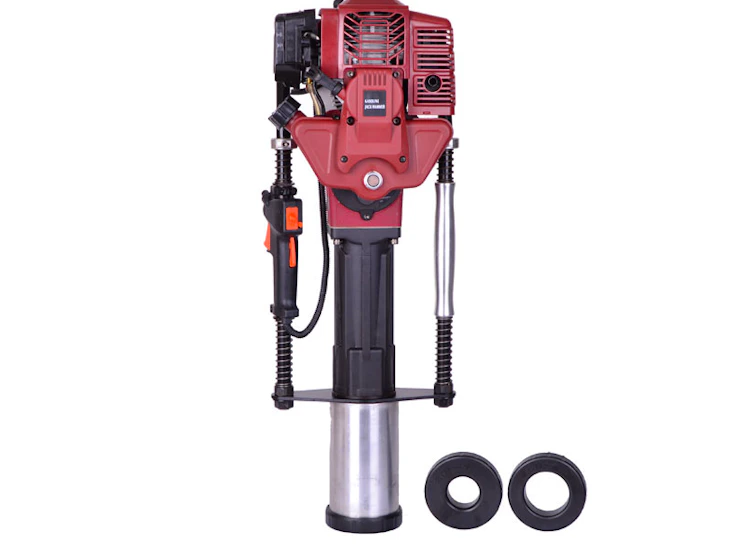 Stolpnedslagare pålningsmaskin