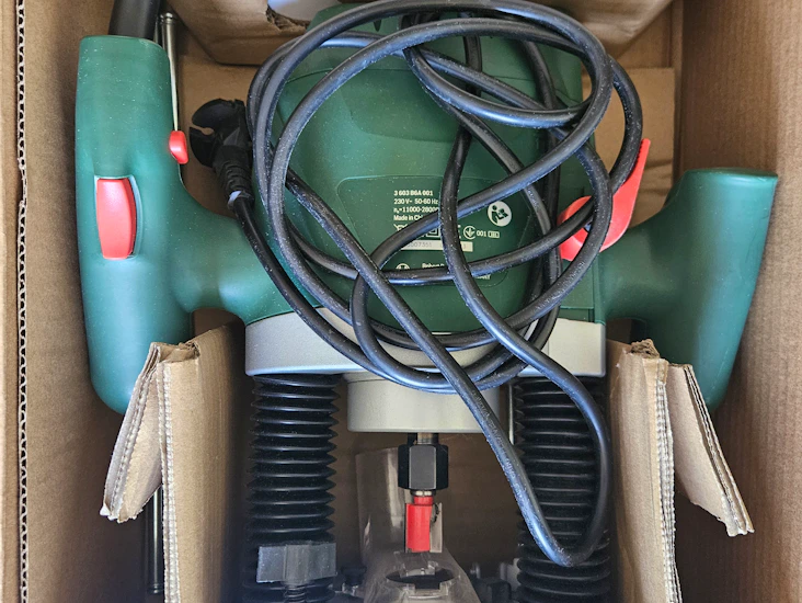 Handöverfräs 1200w bosch pof 1200 ae, elsladd