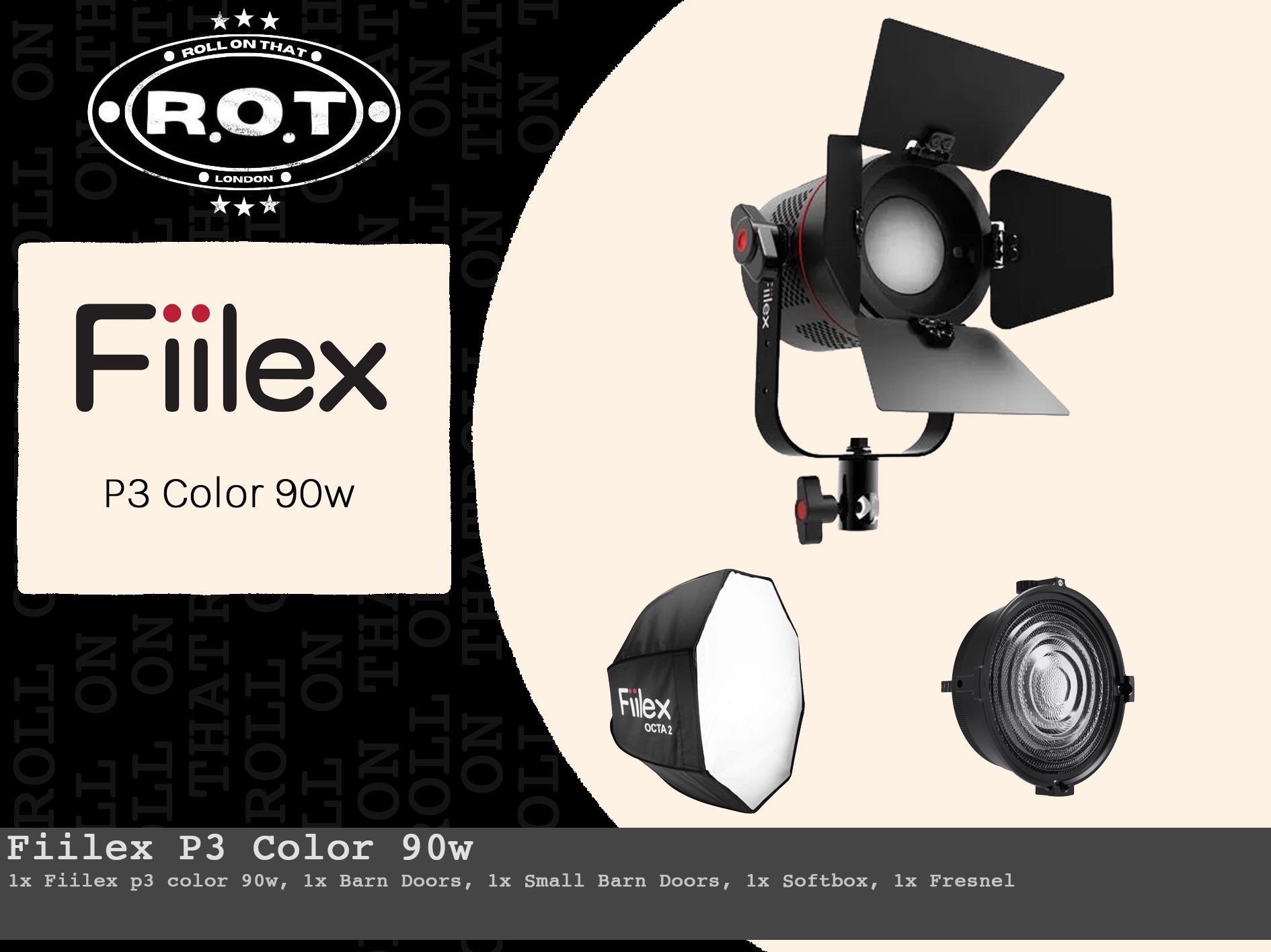 Fiilex p3 color 90w (like aputure 80w)