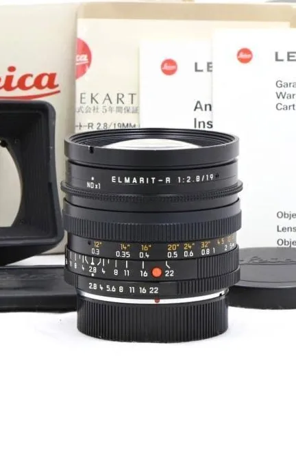 Leica elmarit r v2 19mm f/2.8 wide angle lens with canon ef adaptor