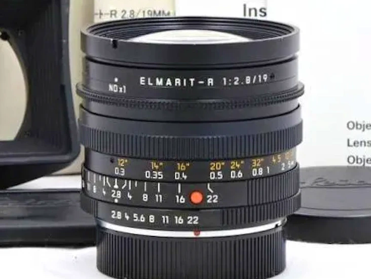 Leica elmarit r v2 19mm f/2.8 wide angle lens with canon ef adaptor