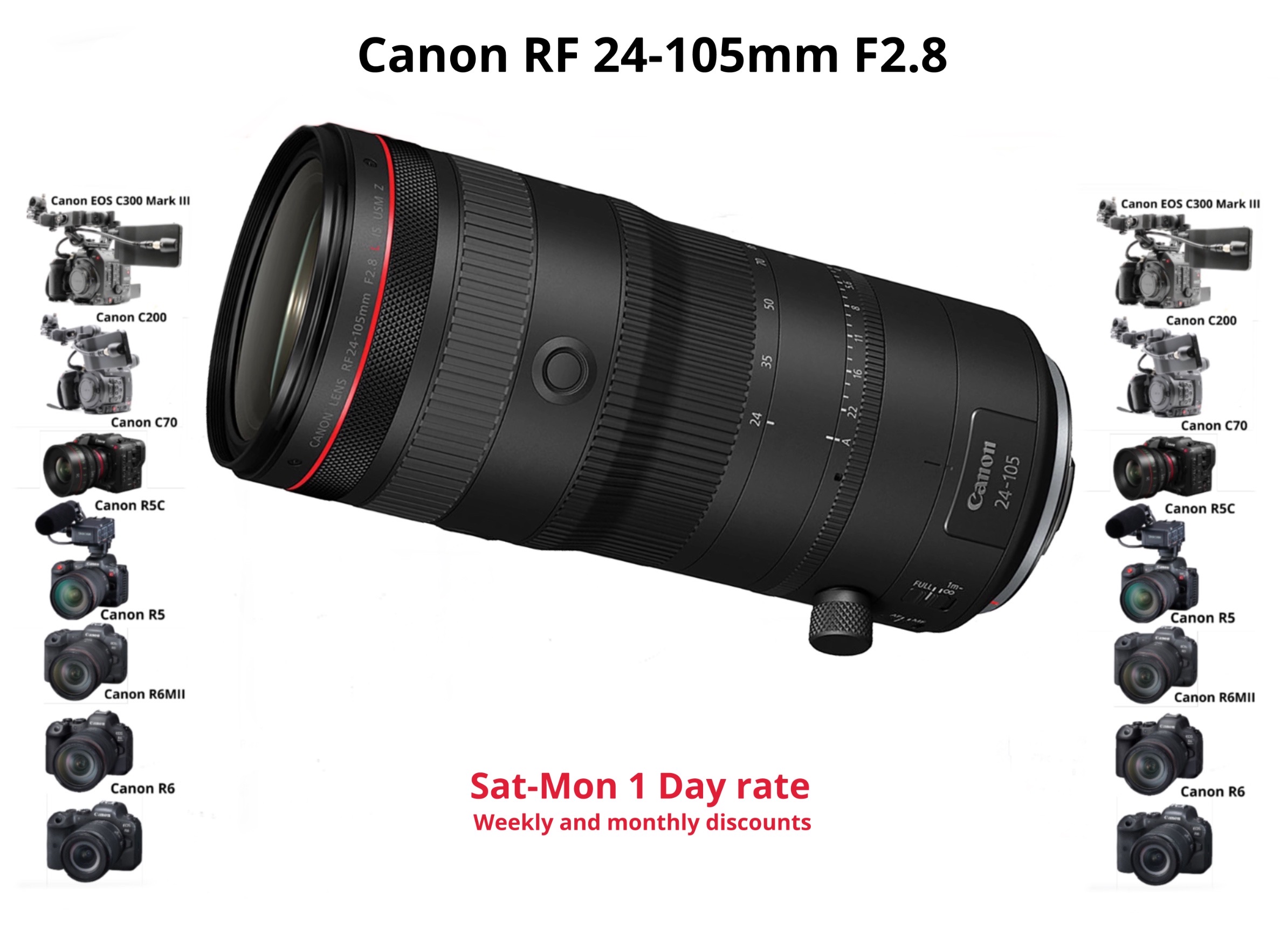 Canon 24-105mm f2.8 - canon rf 12-105mm
