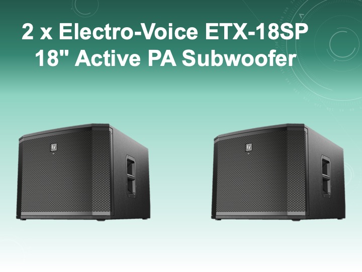 Electro voice etx-18sp (two units)
