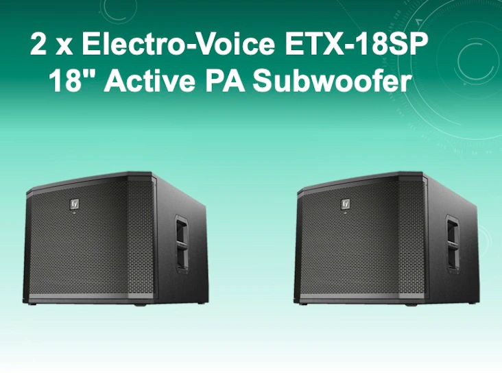 Electro voice etx-18sp (two units)