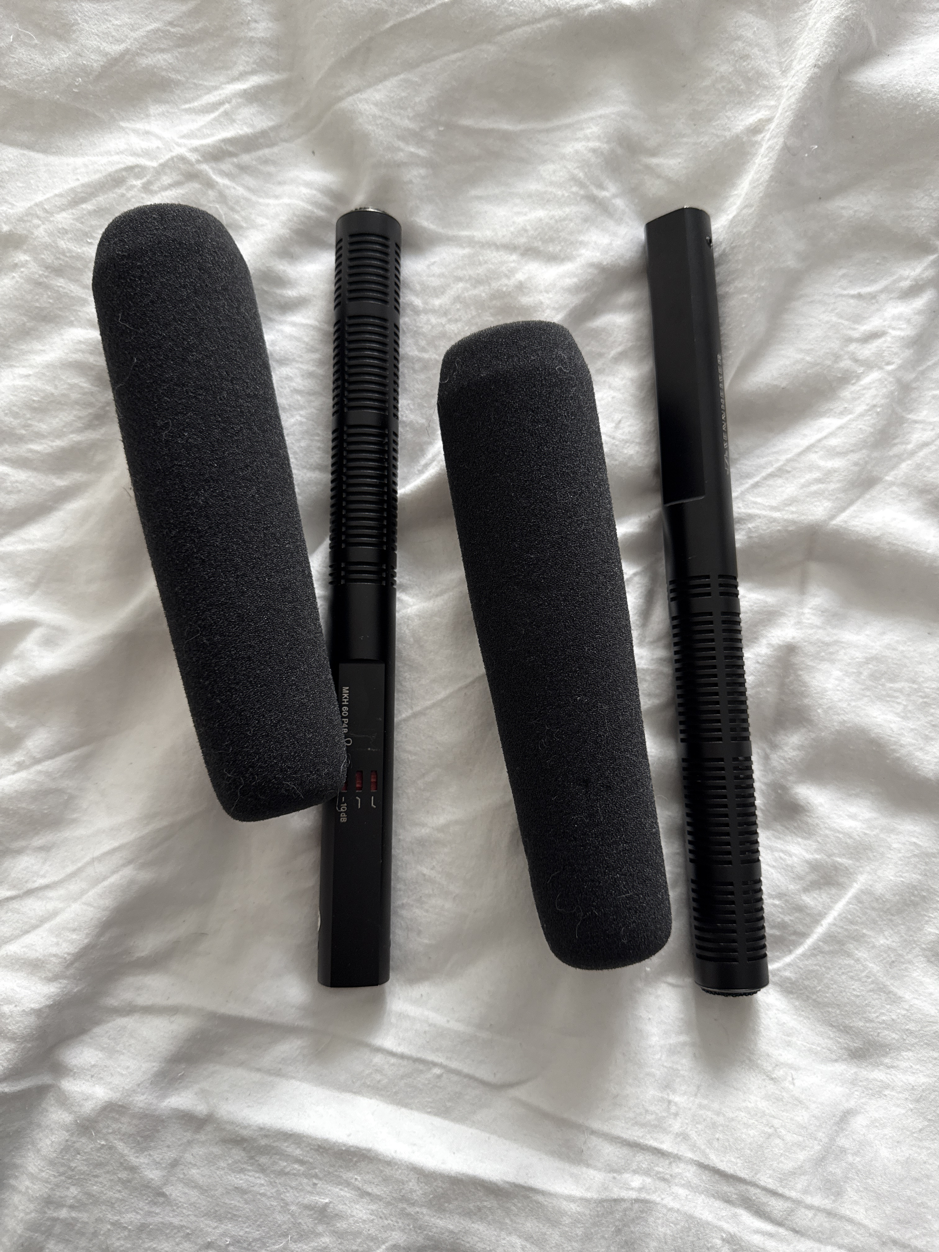 Two 2 shotgun mics sennheiser mkh-60-1 