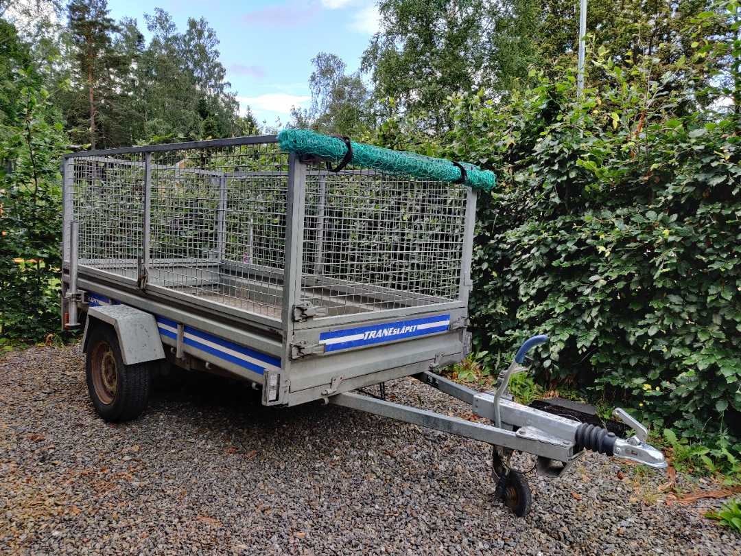 Släpvagn, bromsat, maxlast 760 kg